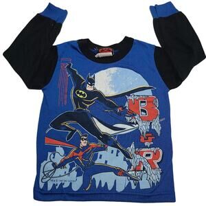 Vintage Batman & Robin 1997 Longsleeve T-Shirt DC Comics 90s Size 5 Pajama